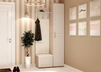 Прихожая &quot;Британика&quot; композиция 1 Дуб атланта/Дуб брашированный.