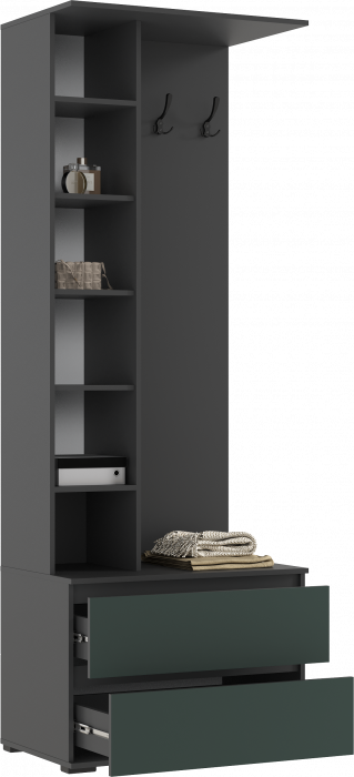 Норд Прихожая, композиция №2, Графит/Изумрудный