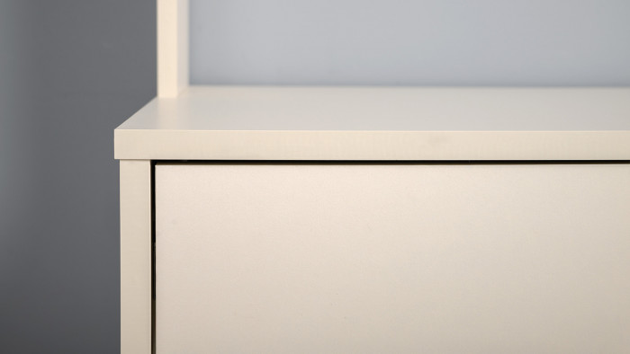 Стол компьютерный Комфорт 12.77F, цвет сатин, ШхГхВ 100х49,8х147 см., универсальная сборка