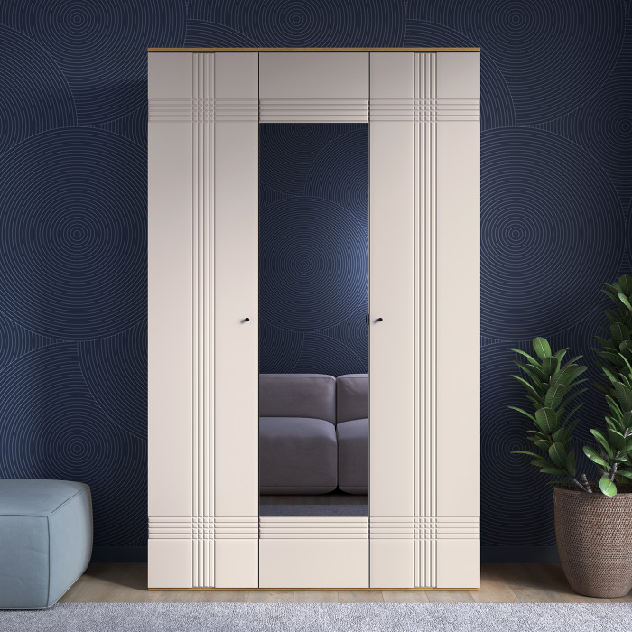 Шкаф распашной трехдверный Вега Саксония