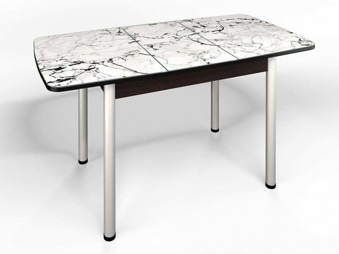 Стол СМ-1 Флорида ноги окрас круглый венге/серебро