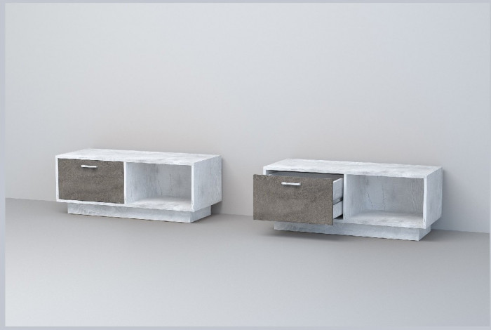 Эго Тумба Т-4 ПД (Камень Темный/Дуб Крафт Золотой)