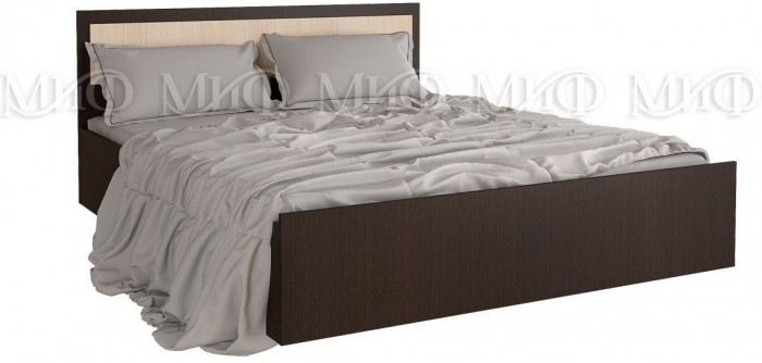 Фиеста Кровать с подъёмным механизмом 160, венге (Венге / дуб беленый)