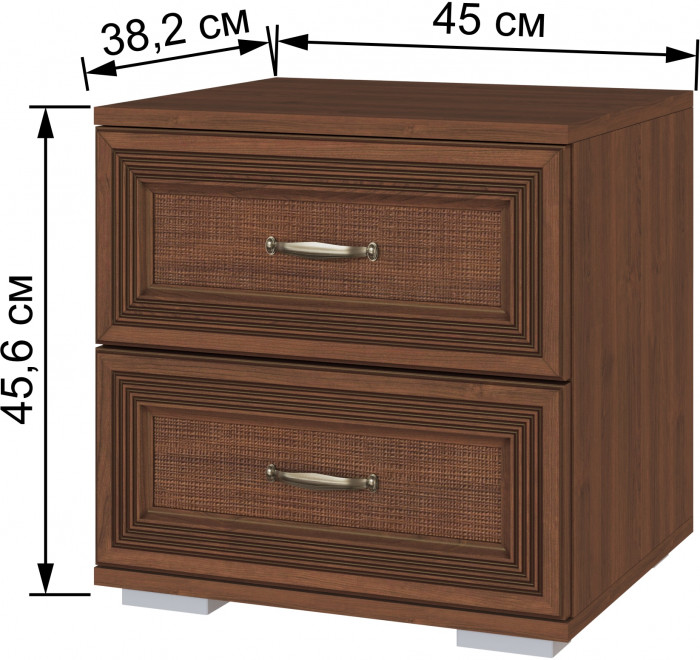 Модульная спальня Ливорно, набор 2, Орех донской