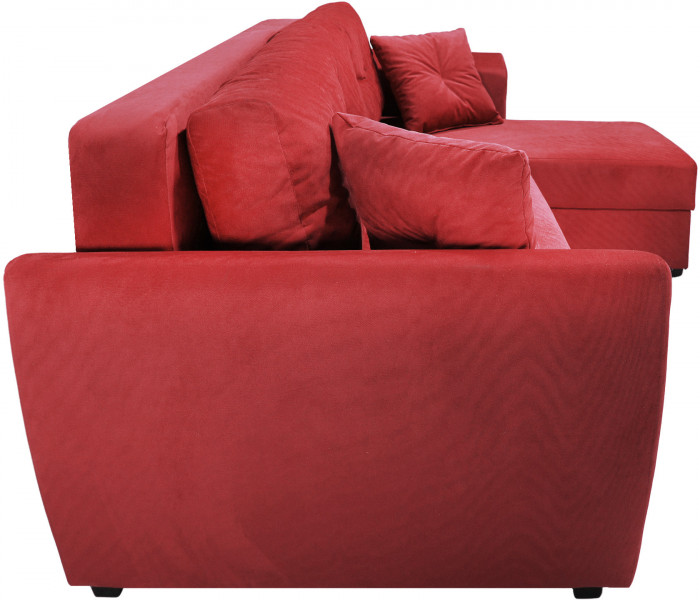 СПБ Диван УГЛОВОЙ Амстердам велюр красный 160