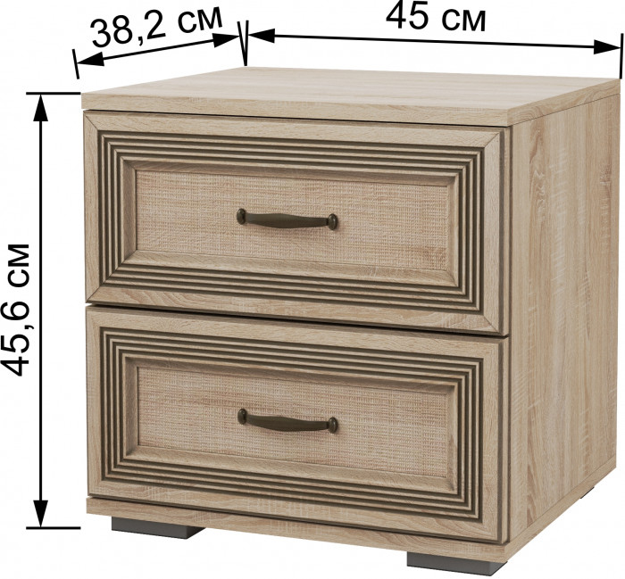 Модульная спальня Ливорно, набор 3, Дуб сонома