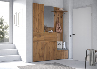 Прихожая Нао, набор №2, Дуб вотан, Simple 27