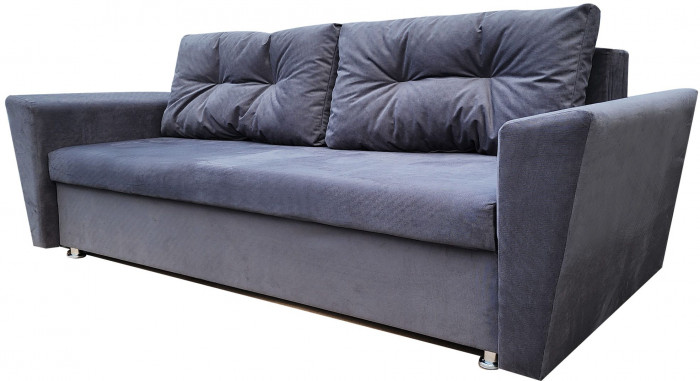 Диван-кровать Амстердам L, еврокнижка, 145х190, серый
