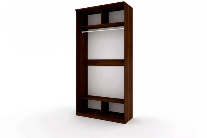 Шкаф купе Модерн 1190х600 2-х дверный фотопечать №1 венге