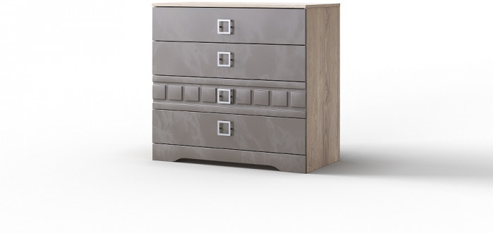 Модульная спальня "Римини" - Дуб мадура/Перламутр тауп