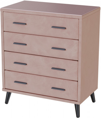 Комод интерьерный Пай пыльная роза/мдф пудра
