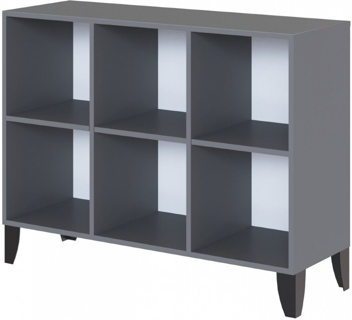 Сириния Комод серый графит/пудра