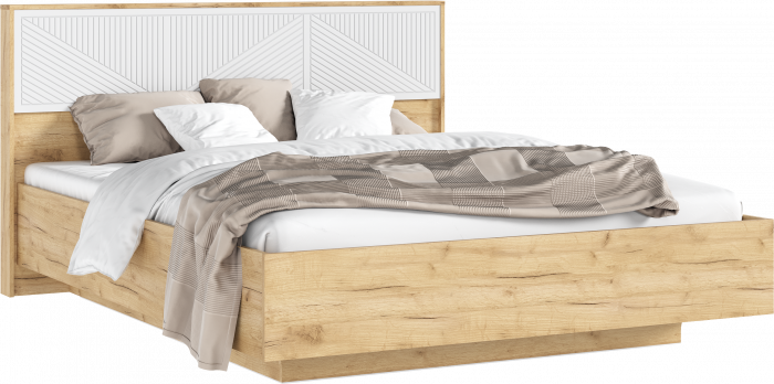 Сильвия Спальня, Браш Вайт/Дуб крафт