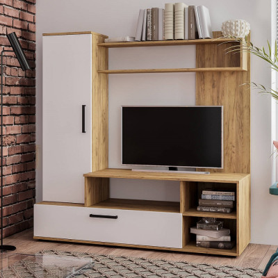 Гостиная &quot;Евро-2&quot; крафт/белый