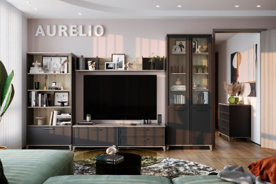 Гостиная Аурелио. Комплект 1, антрацит