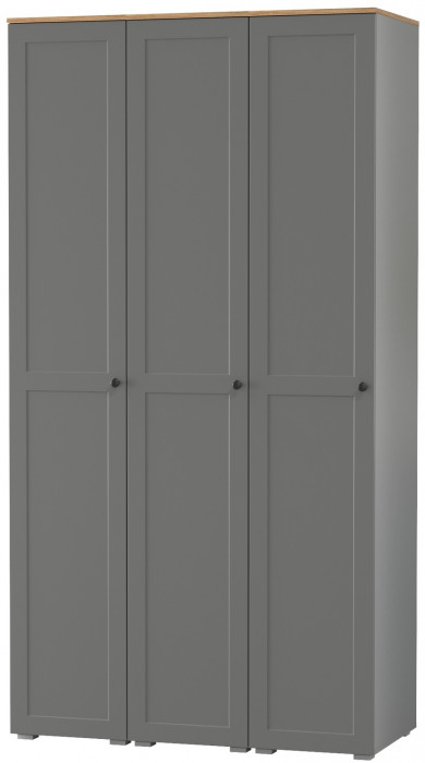 Остин 13.225 Шкаф-пенал 3 шт., цвет серый графит/дуб крафт золотой, ШхГхВ 120х54,3х229,6 см., универсальная сборка