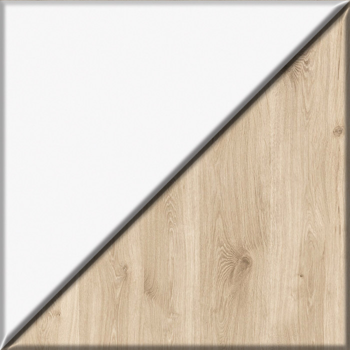 Эйп 11.40 Кровать + 13.334 Шкаф, белый/дуб белый