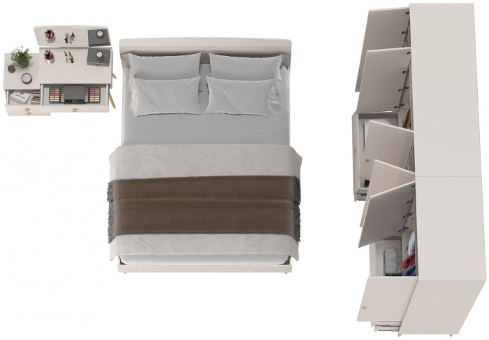 Афина Спальня 20-1600, кашемир серый